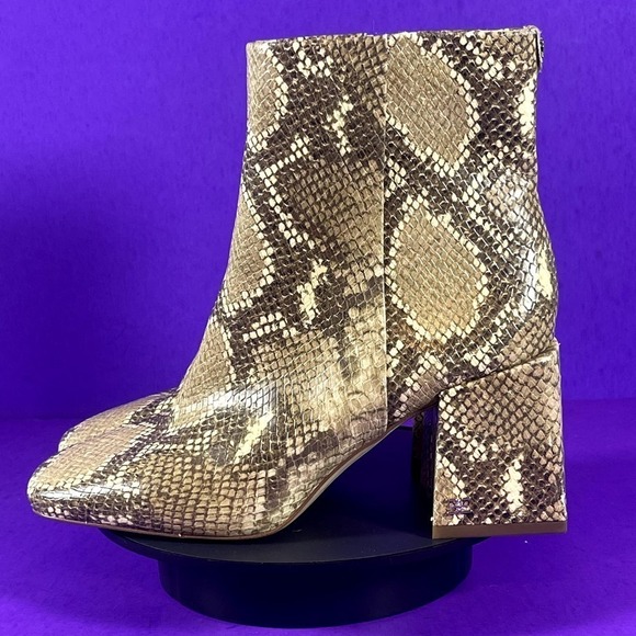 Sam‎ Edelman Women's Tan Snake Print DaRuby Ankle Bootie Shoe Size 5.5-NEW - Picture 3 of 11